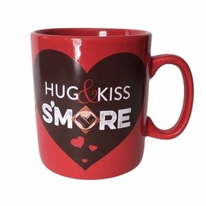 HERSHEY’S Giant Mug 28oz Hug & Kiss S’More Coffee Cocoa Oversized Valentines Day